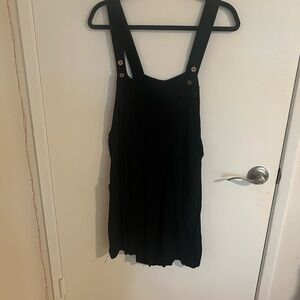 NWT Black Linen Women's Overalls